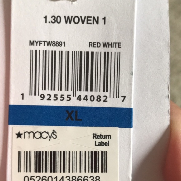 Red White Stripe Sexy Top Blouse XL - Picture 5 of 5